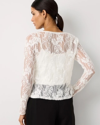 Lace Cardigan | White House Black Market